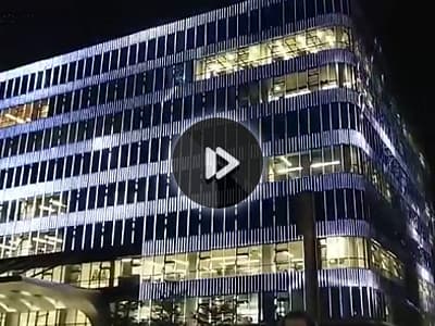 跨越速运办公大楼亮化工程